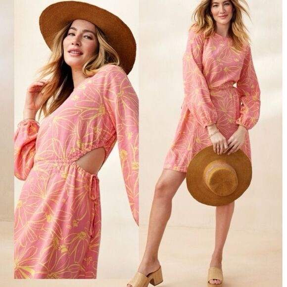 Universal Thread Dresses & Skirts - Universal Thread Dress Pink Floral Balloon Long Sleeve Mini ALine